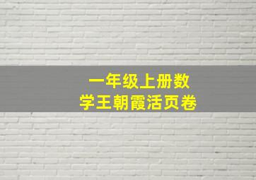 一年级上册数学王朝霞活页卷