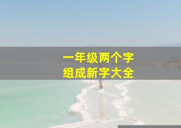 一年级两个字组成新字大全