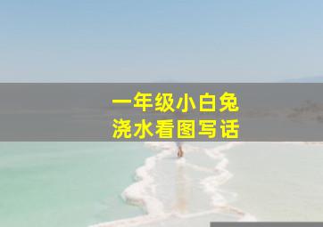 一年级小白兔浇水看图写话