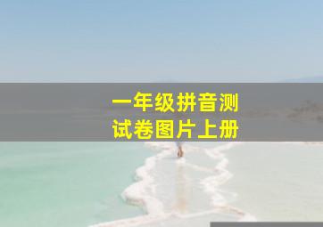 一年级拼音测试卷图片上册