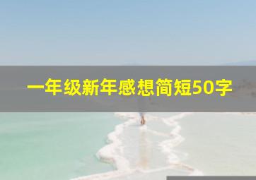 一年级新年感想简短50字