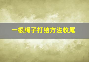 一根绳子打结方法收尾