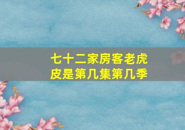 七十二家房客老虎皮是第几集第几季