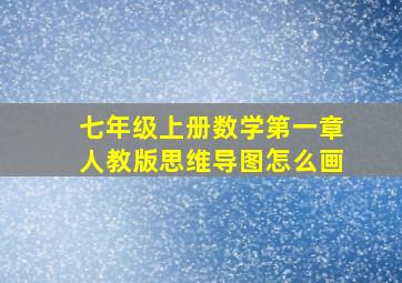 七年级上册数学第一章人教版思维导图怎么画