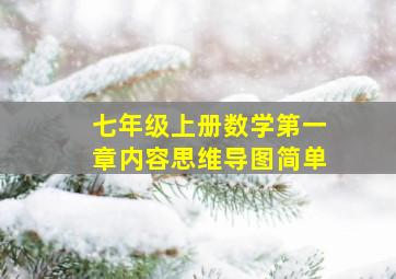 七年级上册数学第一章内容思维导图简单