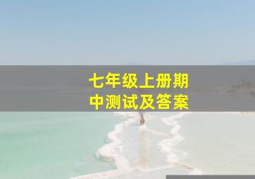 七年级上册期中测试及答案