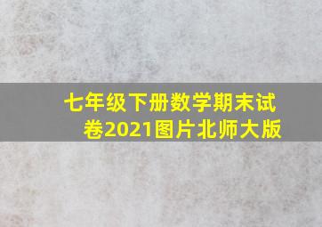 七年级下册数学期末试卷2021图片北师大版