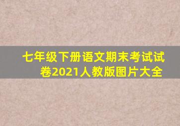 七年级下册语文期末考试试卷2021人教版图片大全