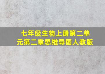 七年级生物上册第二单元第二章思维导图人教版