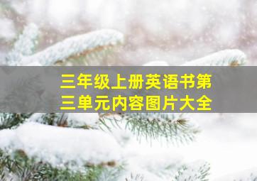 三年级上册英语书第三单元内容图片大全