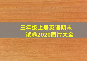 三年级上册英语期末试卷2020图片大全