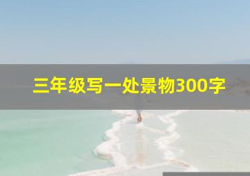 三年级写一处景物300字