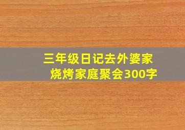 三年级日记去外婆家烧烤家庭聚会300字