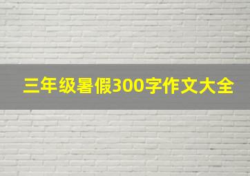 三年级暑假300字作文大全