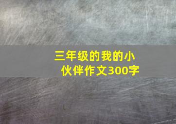 三年级的我的小伙伴作文300字