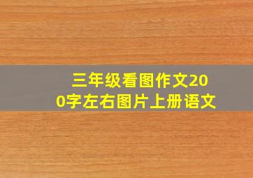 三年级看图作文200字左右图片上册语文