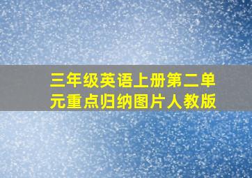 三年级英语上册第二单元重点归纳图片人教版