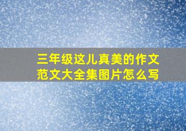 三年级这儿真美的作文范文大全集图片怎么写