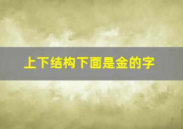 上下结构下面是金的字