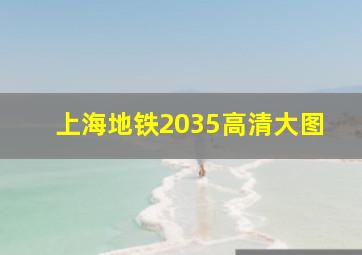 上海地铁2035高清大图