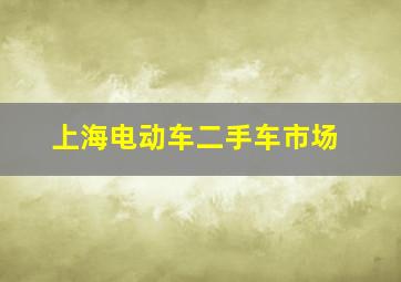 上海电动车二手车市场