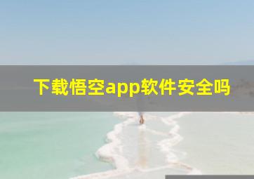 下载悟空app软件安全吗