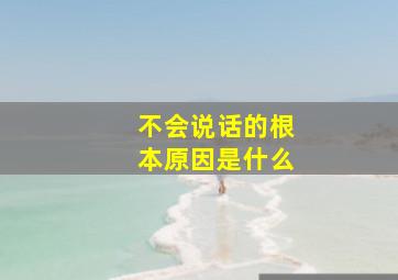 不会说话的根本原因是什么