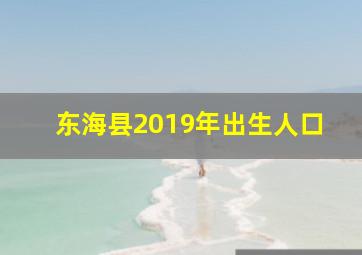 东海县2019年出生人口