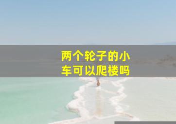 两个轮子的小车可以爬楼吗