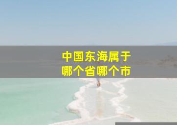 中国东海属于哪个省哪个市