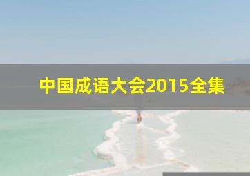 中国成语大会2015全集