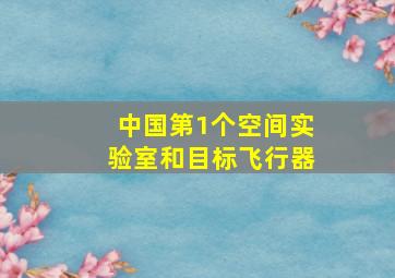 中国第1个空间实验室和目标飞行器