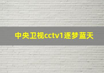 中央卫视cctv1逐梦蓝天