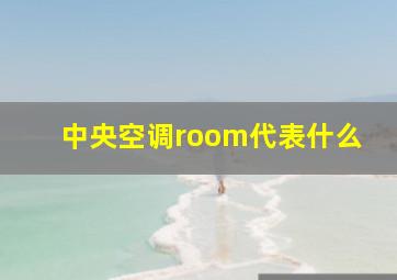 中央空调room代表什么