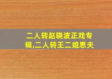 二人转赵晓波正戏专辑,二人转王二姐思夫