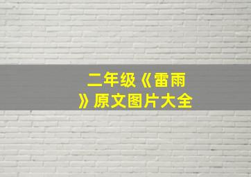 二年级《雷雨》原文图片大全