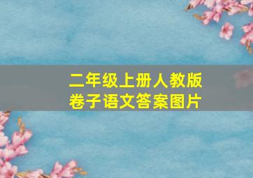 二年级上册人教版卷子语文答案图片