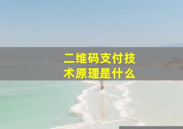 二维码支付技术原理是什么