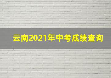 云南2021年中考成绩查询