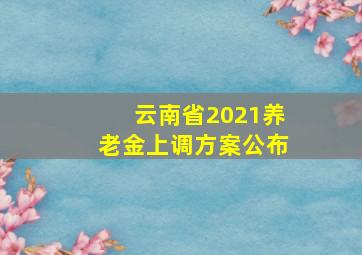 云南省2021养老金上调方案公布