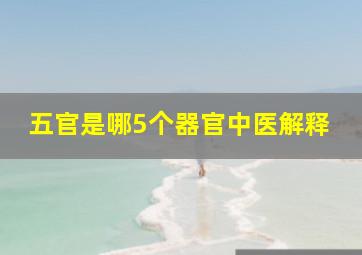 五官是哪5个器官中医解释