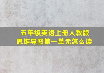 五年级英语上册人教版思维导图第一单元怎么读