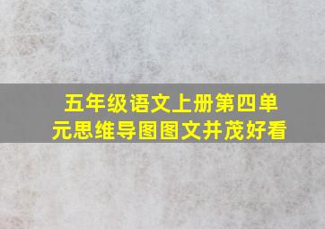 五年级语文上册第四单元思维导图图文并茂好看