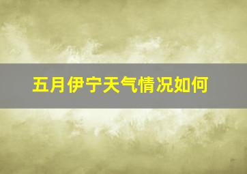 五月伊宁天气情况如何