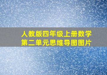 人教版四年级上册数学第二单元思维导图图片