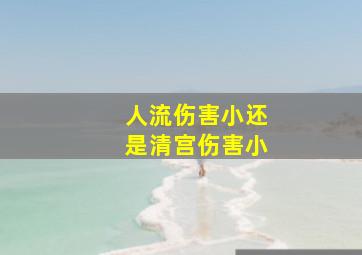 人流伤害小还是清宫伤害小