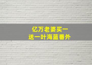 亿万老婆买一送一叶海蓝番外