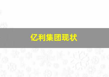 亿利集团现状