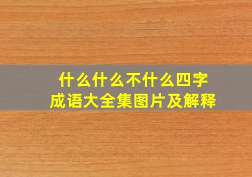 什么什么不什么四字成语大全集图片及解释