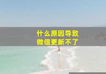 什么原因导致微信更新不了